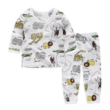 Cute Children's Autumn Pajamas Clothing Set Cartoon Boys & Girls Sleepwear Suits Kids Long