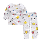 Cute Children's Autumn Pajamas Clothing Set Cartoon Boys & Girls Sleepwear Suits Kids Long