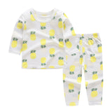 Cute Children's Autumn Pajamas Clothing Set Cartoon Boys & Girls Sleepwear Suits Kids Long