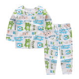 Cute Children's Autumn Pajamas Clothing Set Cartoon Boys & Girls Sleepwear Suits Kids Long