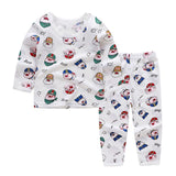 Cute Children's Autumn Pajamas Clothing Set Cartoon Boys & Girls Sleepwear Suits Kids Long