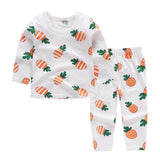 Cute Children's Autumn Pajamas Clothing Set Cartoon Boys & Girls Sleepwear Suits Kids Long