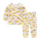 Cute Children's Autumn Pajamas Clothing Set Cartoon Boys & Girls Sleepwear Suits Kids Long