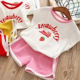 Summer 2PCS Toddler Little Girls Clothes Set Kids Baby Girl Floral Top T-Shirt Pants Outfits Sets