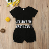 Okbabeha Fashion Toddler Kids Girl Kid Child Black Crop Tee Top T shirt Short Pants