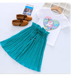 Kids Clothes Summer Pattern Baby Girls Clothes Sets T-shirt+Pants Children Clothes Tracksuit