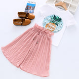 Kids Clothes Summer Pattern Baby Girls Clothes Sets T-shirt+Pants Children Clothes Tracksuit