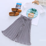 Kids Clothes Summer Pattern Baby Girls Clothes Sets T-shirt+Pants Children Clothes Tracksuit