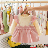 Baby Girl Clothes Summer Party Clothing for Girls Dress Strawberry Princess Dresses With Hat Outfits Children's Clothing 2 pcs