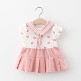 Baby Girl Clothes Summer Party Clothing for Girls Dress Strawberry Princess Dresses With Hat Outfits Children's Clothing 2 pcs