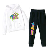 The Hype House Kids Clothes Full Warm Girls Winter Hoodies + Pants 2Pcs/Sets Teenagers Boys Regular Outfit Baby Fashion Custom