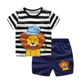 Baby Boys Clothes Sets Children Clothing Summer Short Sleeve Tracksuit for Boys Sport Suits Animal Costume for Kids Clothes