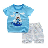 Baby Boys Clothes Sets Children Clothing Summer Short Sleeve Tracksuit for Boys Sport Suits Animal Costume for Kids Clothes