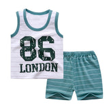 cotton Summer baby children soft shorts suit t-shirt todder boy girl kids dinosaur cartoon infant