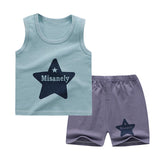cotton Summer baby children soft shorts suit t-shirt todder boy girl kids dinosaur cartoon infant